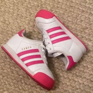 Adidas Originals Toddler White & Pink Samoa Sneakers